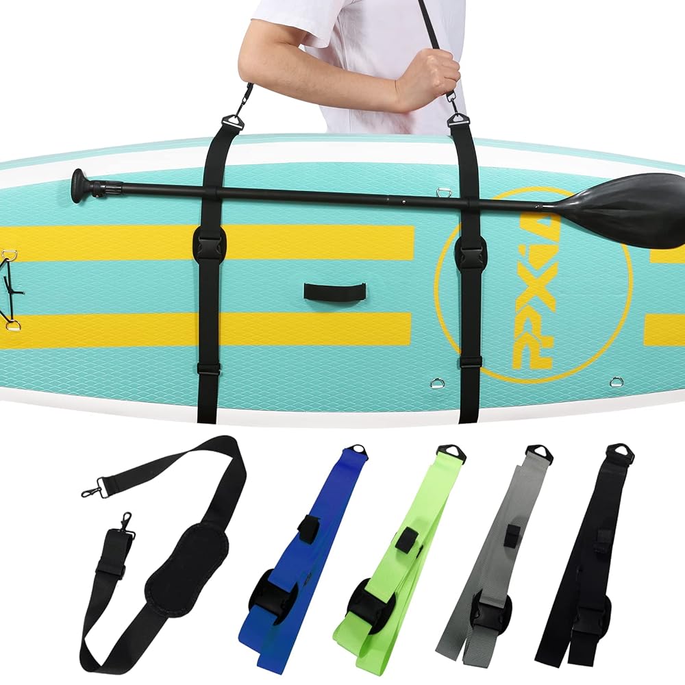 Adjustable Paddle Board Carry Strap – Versatile SUP Carrying Strap for Paddleboards, Surfboards, Longboards, Canoes, and Kayaks – Best for Males and Ladies