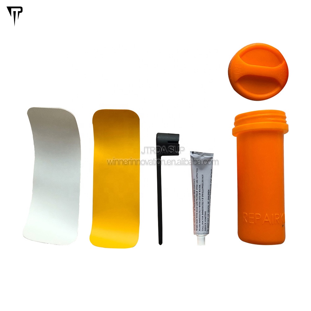 JTRDA Inflatable SUP Paddle Board and Kayak Restore Equipment with PVC Patches, Wrench, and Glue