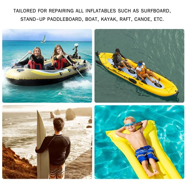 Moveable SUP Restore Package for Inflatable Paddleboards and Kayaks - Contains PVC Patches, Glue, and Wrench