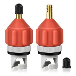 Set of two Stand-Up Paddle Board Pump Adapters – Sturdy Air Valve Adapters for Inflatable Boats, Excessive-High quality Kayak Equipment for Quick Inflation and Deflation